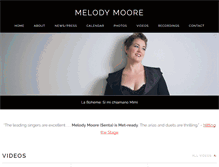 Tablet Screenshot of melodymooresoprano.com